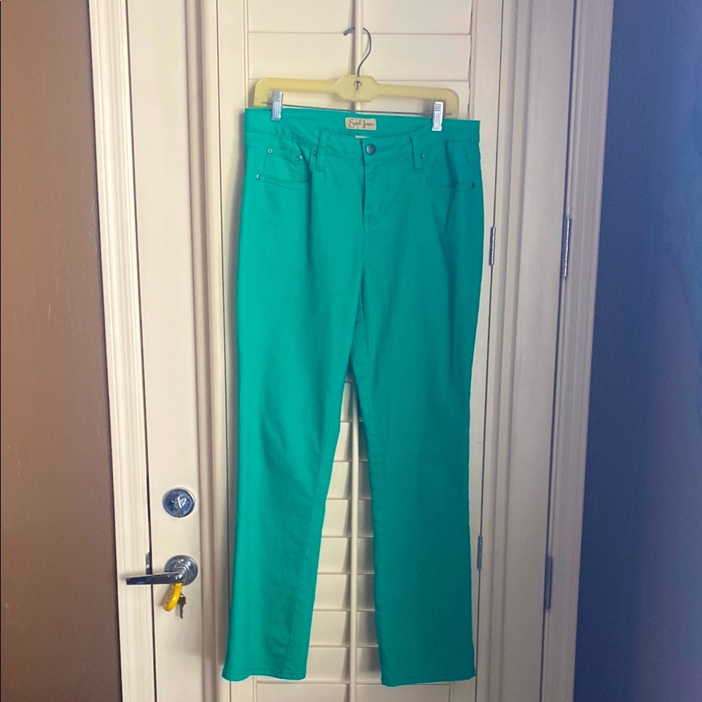 Earl Jeans Green Straight Leg Pants